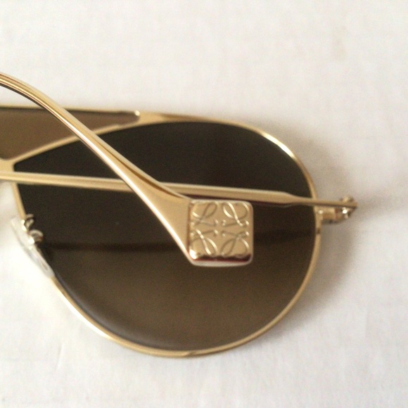 Loewe Puzzle Aviator Gold-tone Frame Sunglasses main image 5